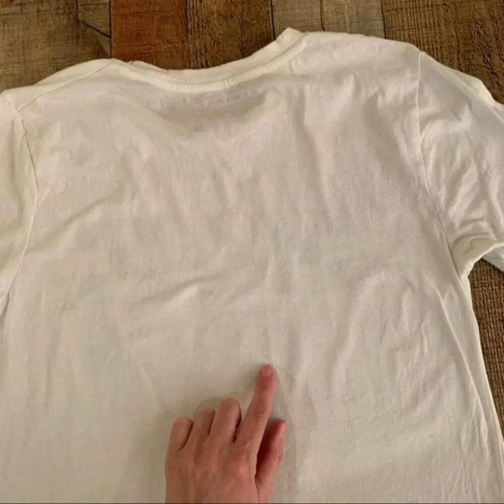 Adam Levine mens short sleeve crew neck rad graphic tee in white - S